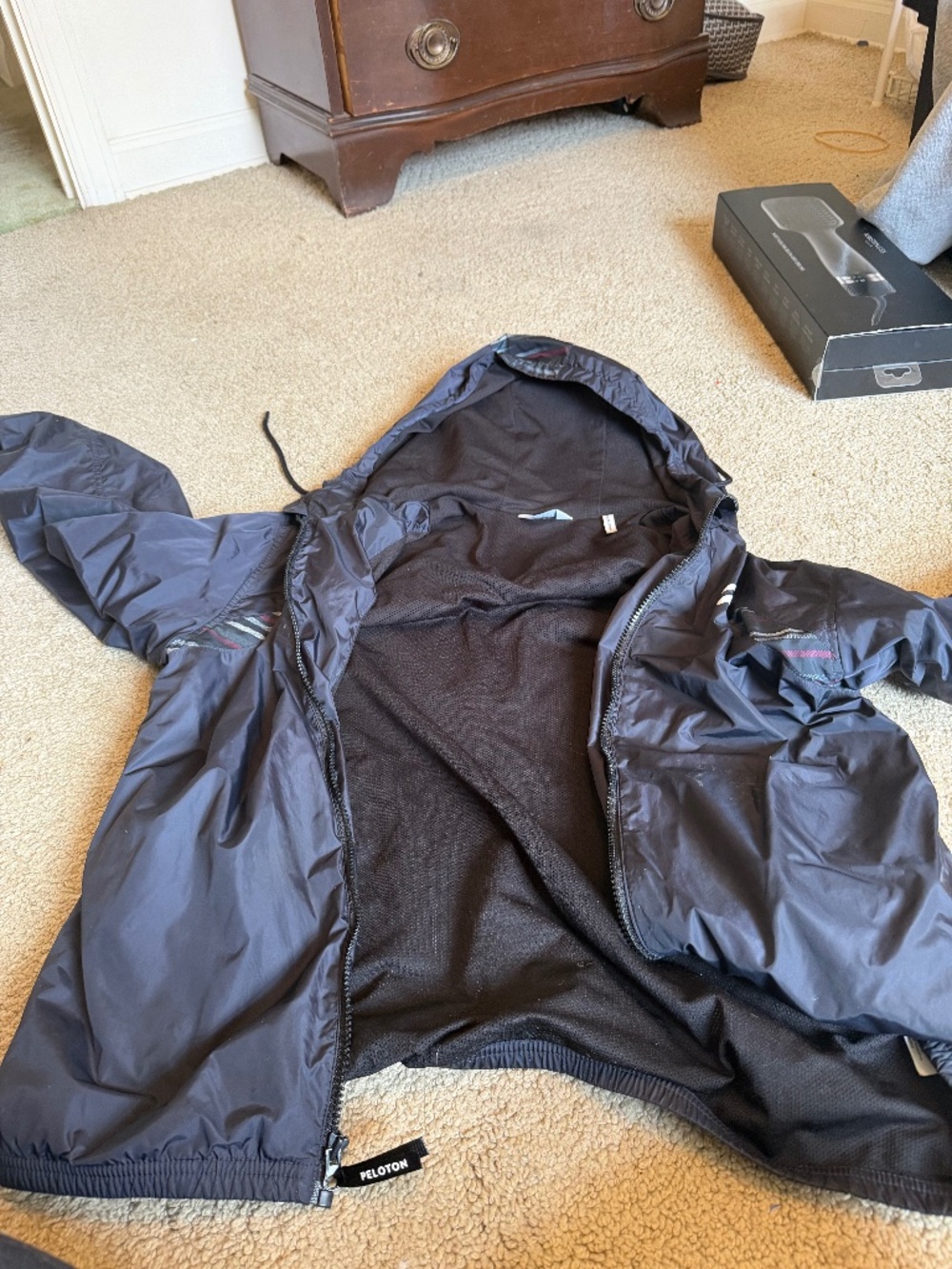 Peloton rain jacket